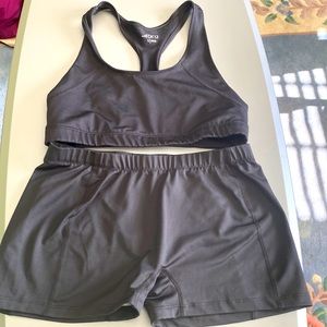 Sports bra and shorts